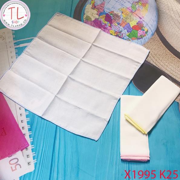 Khăn sữa cho bé - Set khăn sữa viền màu tiện lợi - Đồ dùng cho bé