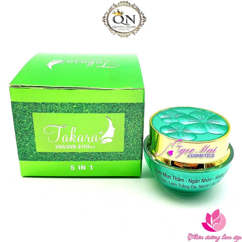 Kem Mụn, Giảm thâm, Mờ sẹo, Giảm nhờn 5 in 1 TAKARA - 15g