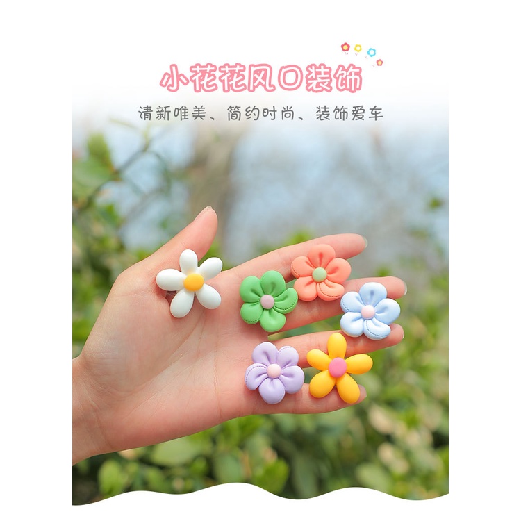 Kẹp Khuếch Tán Nước Hoa Gắn Lỗ Thông Gió Xe Hơi Hình Hoa Sáng Tạo