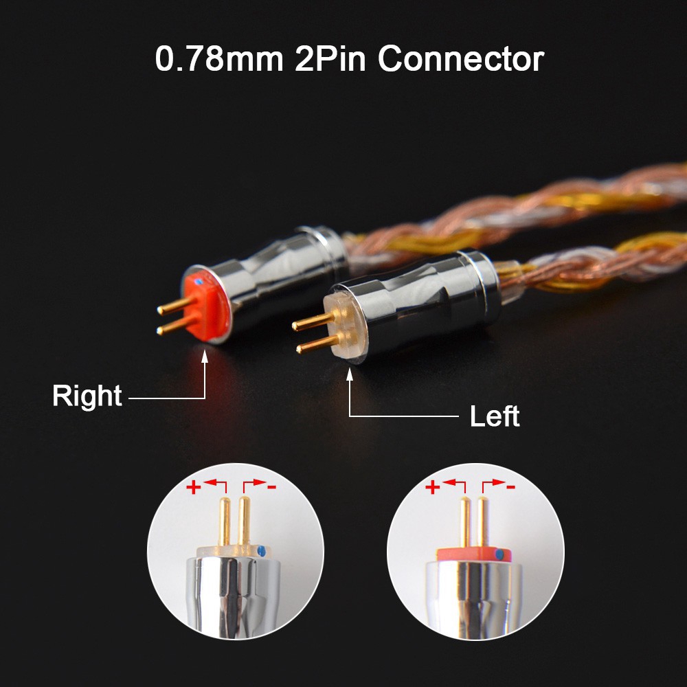 Dây Cáp Tai Nghe Bằng Đồng Thau C16-2 16 Lõi Mmcx / 2pin / Qdc / Nx7 Cho Kz Tfz Nx7 / Db3 Bl-03