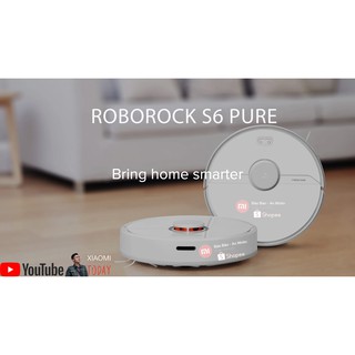 Robot hút bụi lau nhà Xiaomi roborock Gen 3 - S6 Pure 2020 (Phiên bản quốc tế - mới nhất 2020)