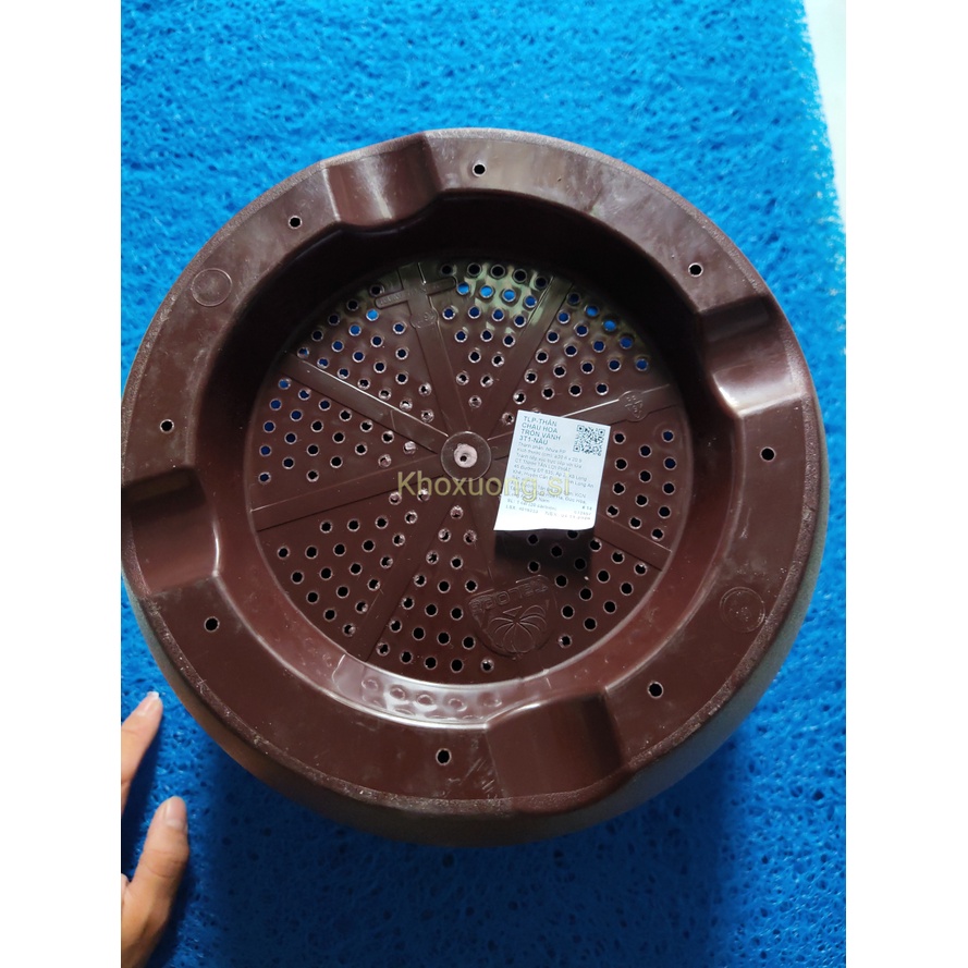 Combo 2 Bộ Chậu tròn cao, Trồng hoa trang trí mai, quất, trúc, đào, vạn tuế, lưỡi hổ, vạn thọ