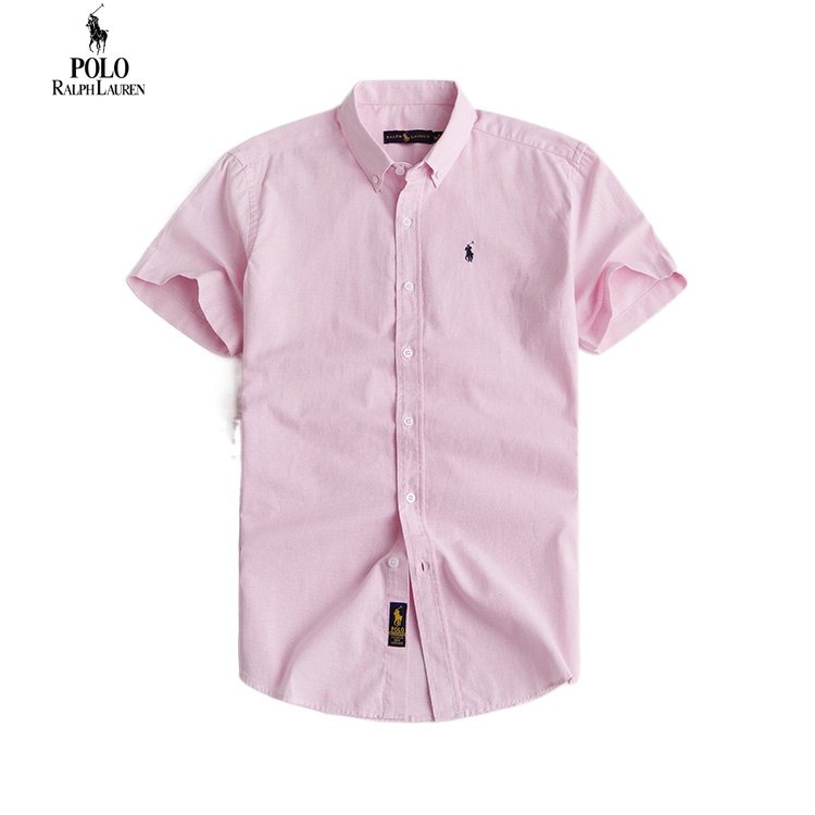 Áo Sơ Mi Cotton Oxford Ngắn Tay Màu Trơn Mẫu Mới Chính Hãng Ralph Lauren Cho Nam