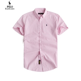  Áo Sơ Mi Cotton Oxford Ngắn Tay Màu Trơn Mẫu Mới Chính Hãng Ralph Lauren Cho Nam 