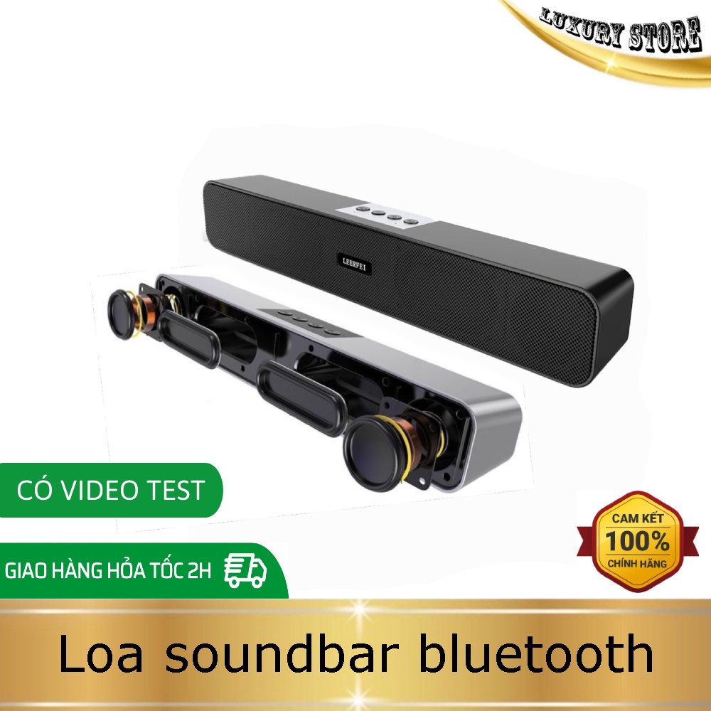 Loa Bluetooh Soundbar âm thanh vòm, pin trâu, nhiều cách kết nối, âm to và chắc E-91D