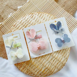 set kẹp tóc handmade cho bé gái T033