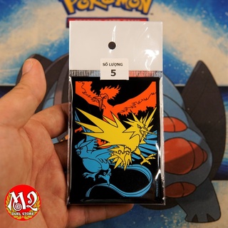  Gói 05 cái bọc bài Standard size Sun & Moon Hidden Fates Moltres & Zapdos & Articuno Pokemon TCG - Nhập khẩu HOA KỲ USA 