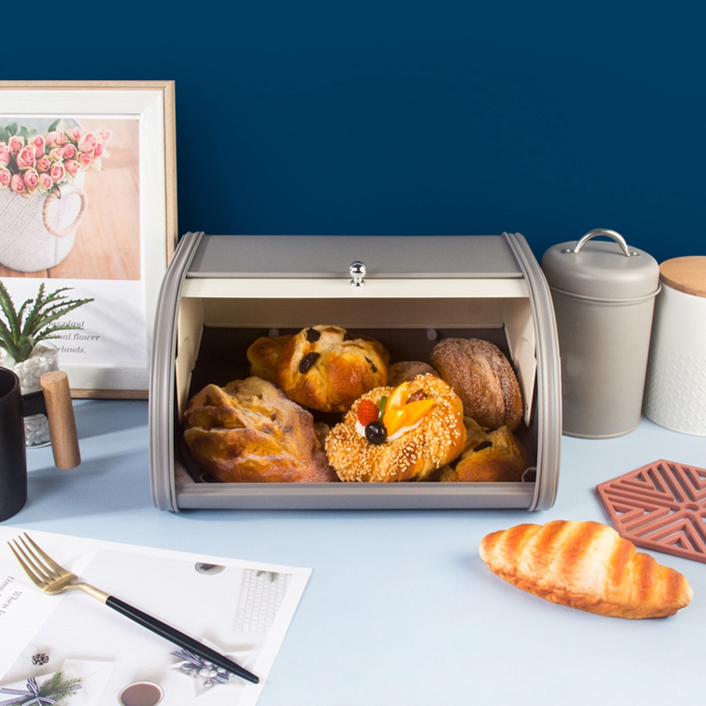 [Dolity2] Hộp Đựng Bánh Mì Góc Đa Năng Cho Nhà Bếp Quầy Bánh Quy
