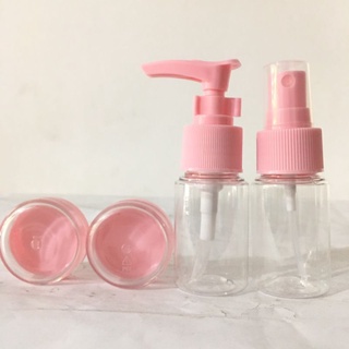 Bộ chiết mỹ phẩm khi đi du lịch vỉ 4 món
