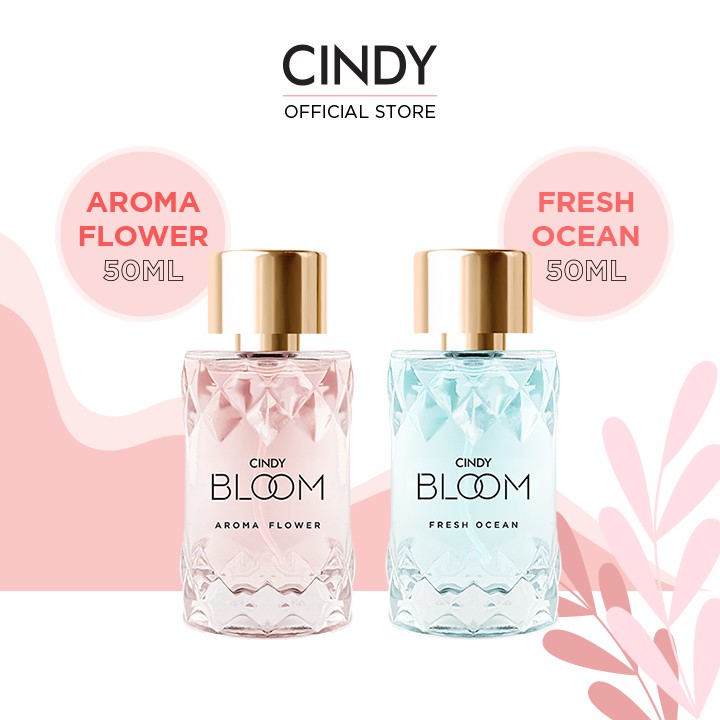 [Mã FMCGMALL giảm 8% đơn 250K] Combo nước hoa Cindy Bloom Aroma Flower 50ml + nước hoa Cindy Bloom Fresh Ocean 50ml | BigBuy360 - bigbuy360.vn