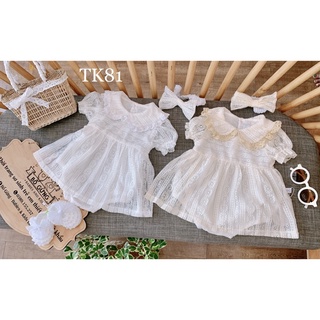 váy ren cổ sen viền ren