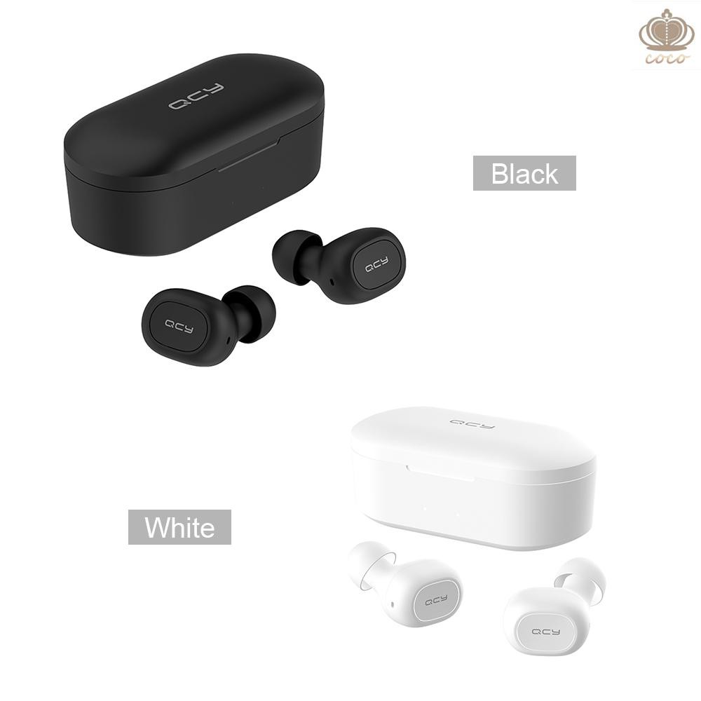 Tai nghe Bluetooth 5.0 TWS QCY T2S không dây chống tiếng ồn CVC6.0 kèm 2 mic nhét tai