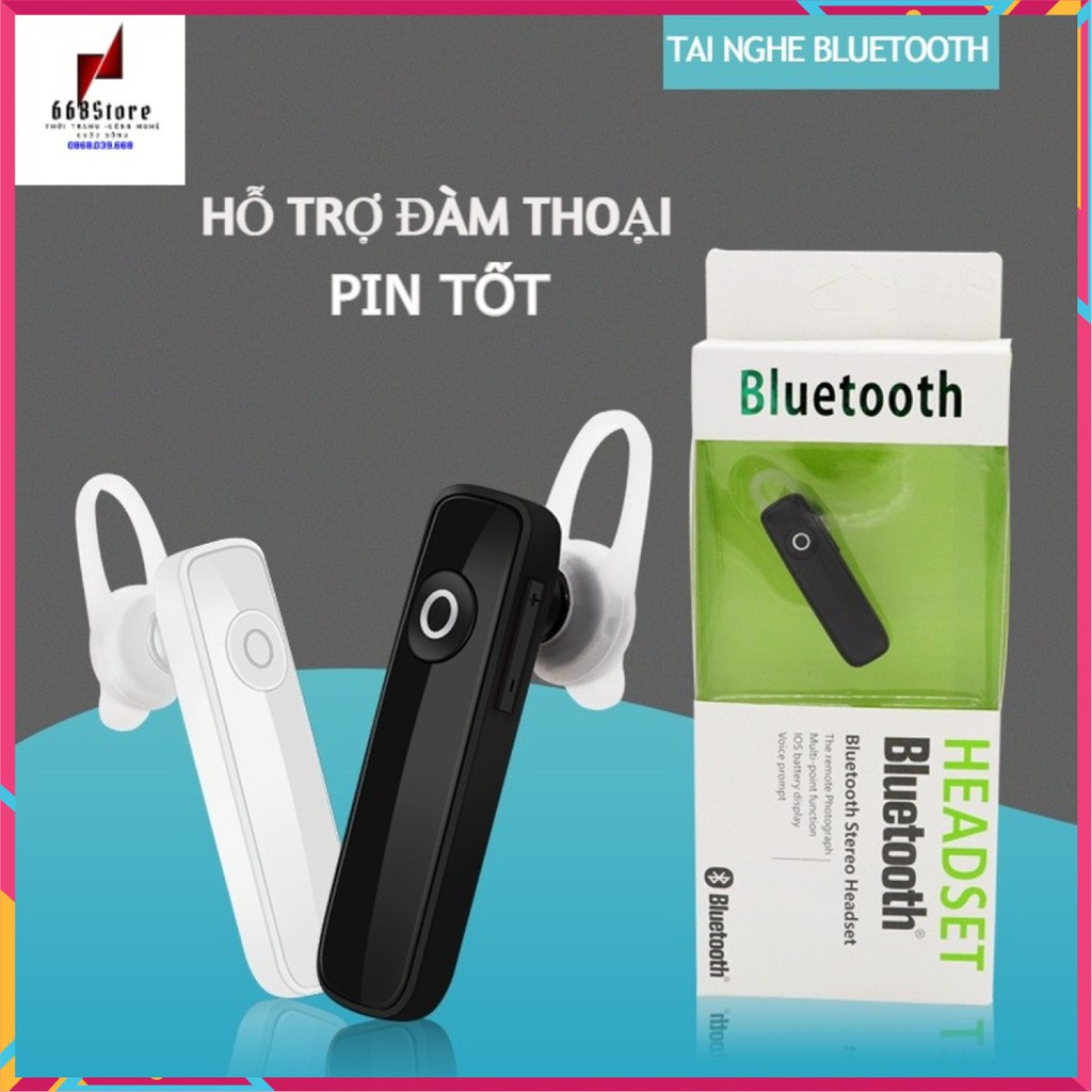 Tai nghe bluetooth, tai nghe không dây M165 hỗ trợ đàm thoại giá rẻ