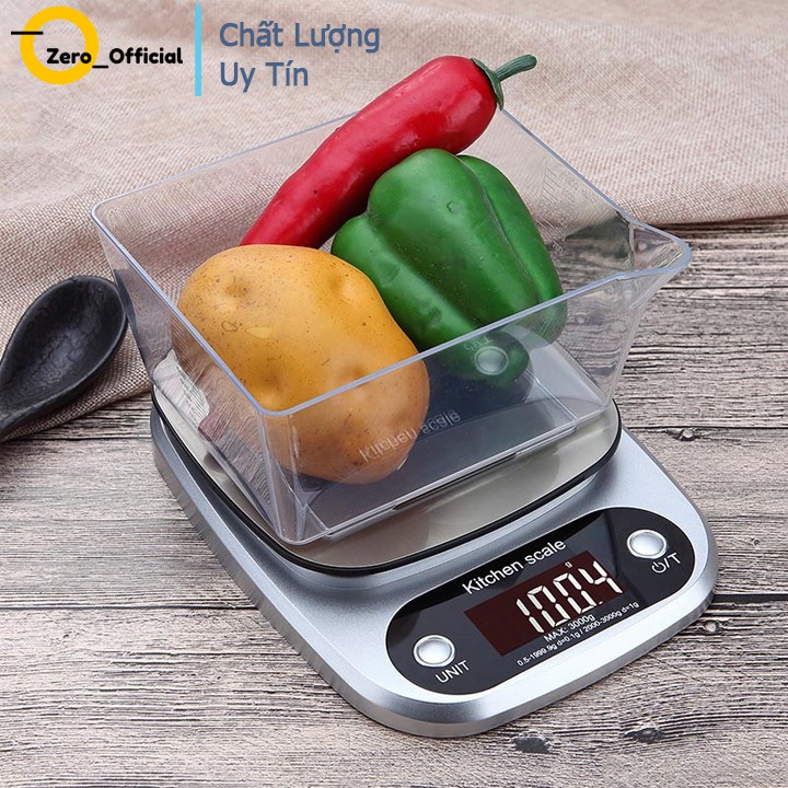 Cân tiểu ly điện tử siêu chính xác High Precision dải cân 3kg - 0.1g,cân điện tử mini,độ chính xác cao. {SIÊU SALE}