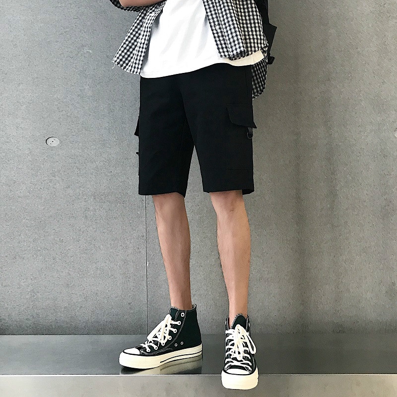 【COD】Trendy straight five-point casual pants
