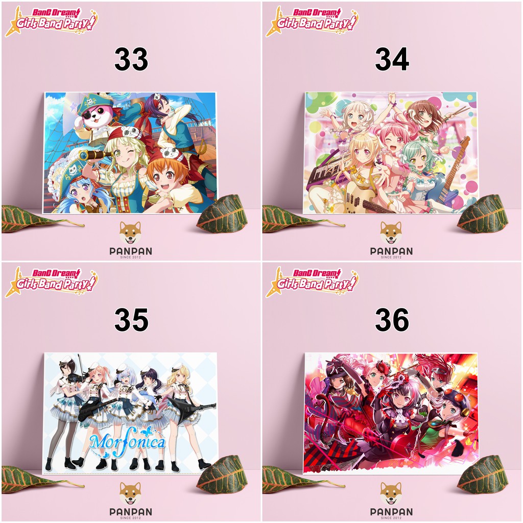 Postcard Cao Cấp - Poster BanG Dream! Bandori (2)