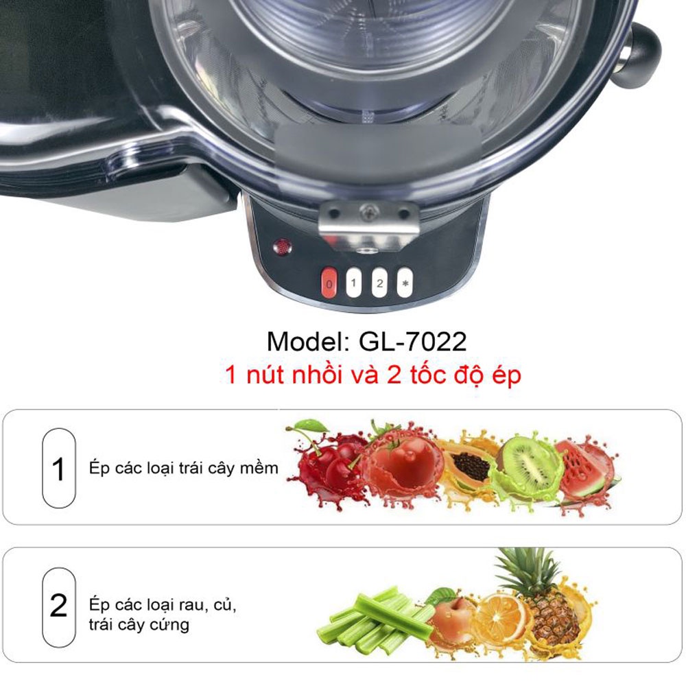 Máy ép trái cây Gali GL-7022 - Hàng chính hãng