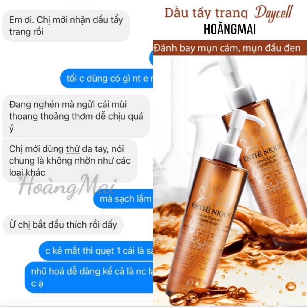 Dầu tẩy trang đường đen DAYCELL-ESTHENIQUE DARK SUGAR CLEASING 197ml sản phẩm giúp sạch da sáng da giúp làn da tươi trẻ | BigBuy360 - bigbuy360.vn