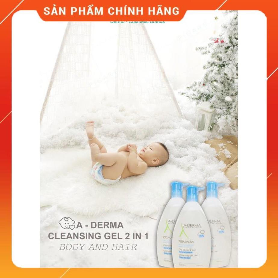 A-Derma Nước vệ sinh dịu nhẹ dành cho em bé Primalba Gentle Cleansing Water 500ml