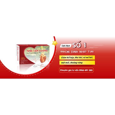Ninh Tâm vương - Hỗ trợ ổn định nhịp tim từ thảo dược, tốt cho tim mạch Hộp 30 viên