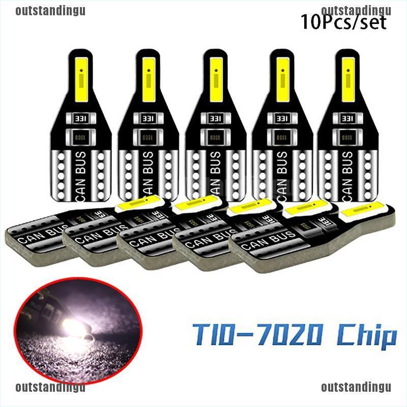 Bộ 10 Đèn Led T10 501 194 W5W 7020smd