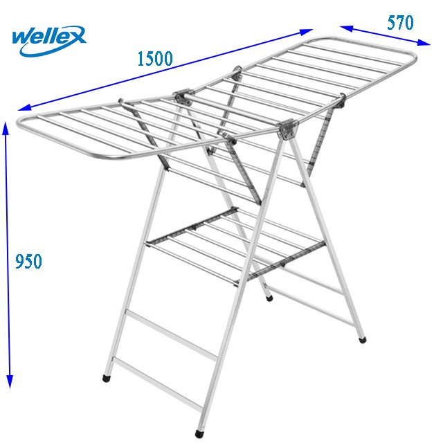 Giàn phơi thông minh gấp gọn để sàn inox Wellex CPM