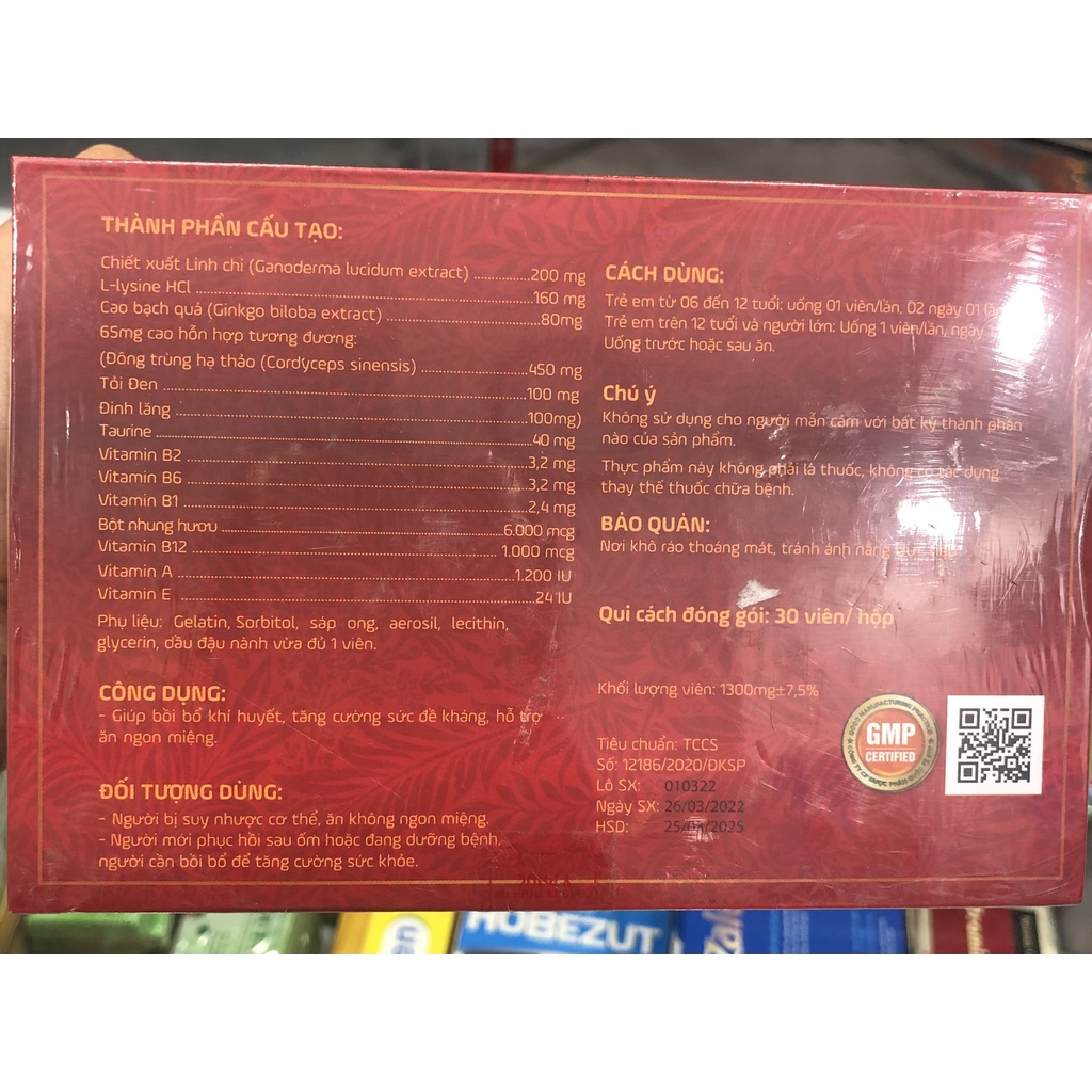 Đông Trùng Hạ Thảo Y Phúc  Hộp 30 Viên - Hỗ Trợ Ăn Ngon, Ngủ Ngon