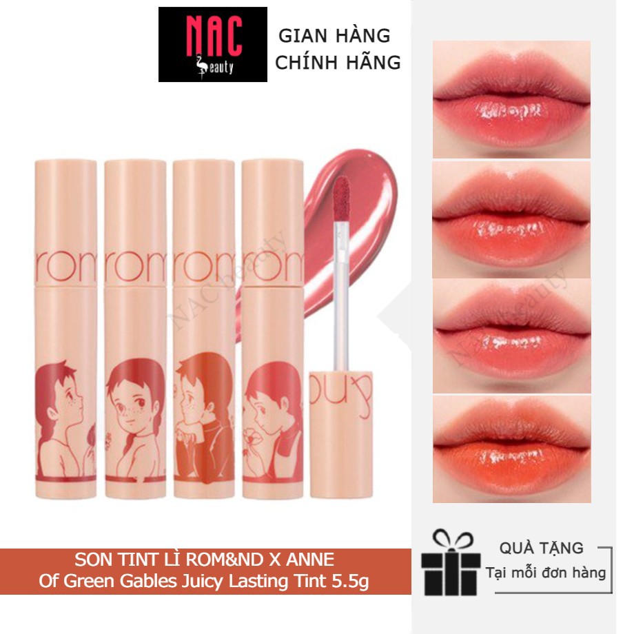 [CHÍNH HÃNG] [Phiên Bản Giới Hạn Romand X Anne] Son Tint Lì Romand Juicy Lasting Tint 5.5g