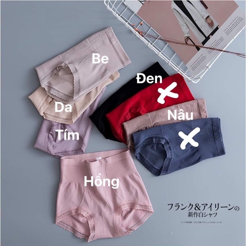 Quần lót nữ cotton CẠP CAO - NÂNG MÔNG - GEN BỤNG co giãn  tạo form đẹp, kháng khuẩn QG03