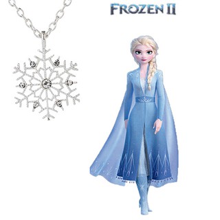 Frozen 2 Mặt dây chuyền bông tuyết Elsa Queen cos bông tuyết vòng cổ Chuỗi áo len thời trang quà tặng Giáng sinh