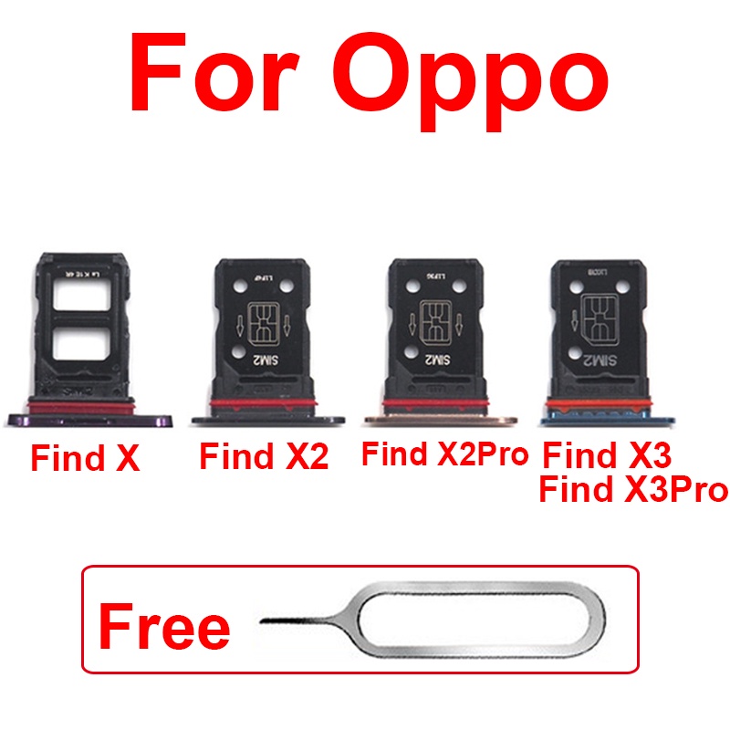 Khay Đựng Sim Điện Thoại / Thẻ Sim Cho OPPO Find X X2 X3 Pro X3 X2 Lite Giá Đỡ