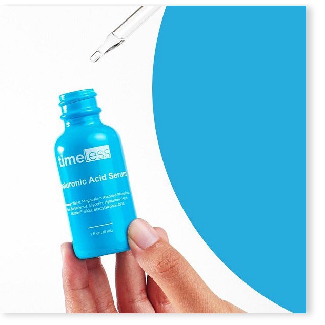 [Mã giảm giá mỹ phẩm chính hãng] [Mẫu Mới] Hyaluronic Acid + Vitamin C Serum Cấp nước sáng da Timeless 30ml Chip Skincar