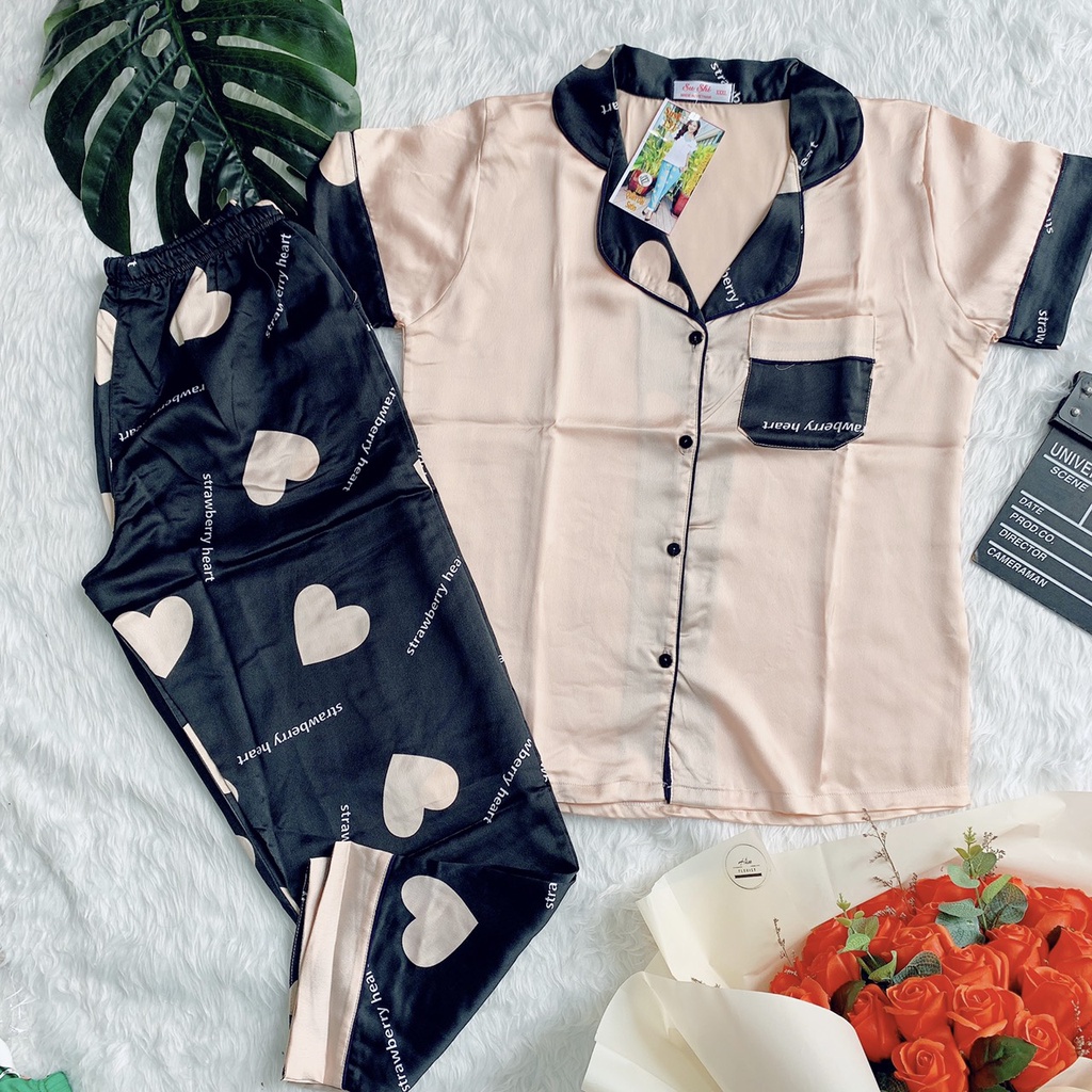 [ XẢ GIÁ GỐC ] Bộ pizama ChâtSatin Phối - Trẻ Trung, Nhiều Màu Chất Siêu Mát | BigBuy360 - bigbuy360.vn
