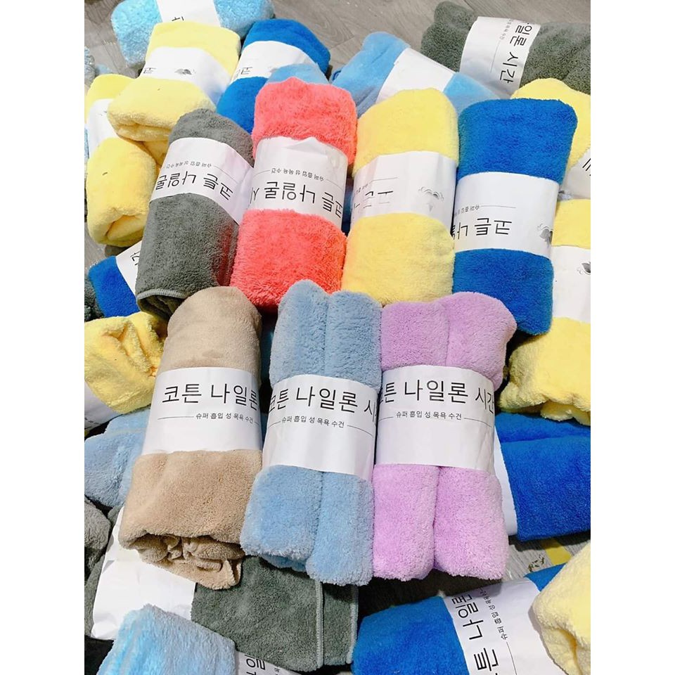 siêu mịn thấm nước cao cấp size lớn 70x140cm,full màu luôn, bao chất lượng.