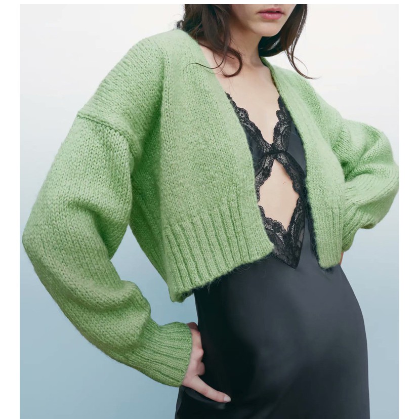 ÁO KHOÁC LEN CARDIGAN DÁNG NGẮN - 6771/126