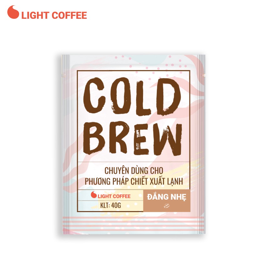 [Mã BMBAU50 giảm 7% đơn 99K] Cà phê pha Cold brew Light Coffee - túi 40gr