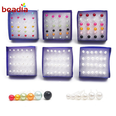 Bông tai đính đá thời trang Hàn Quốc Beadia Multi Mix
