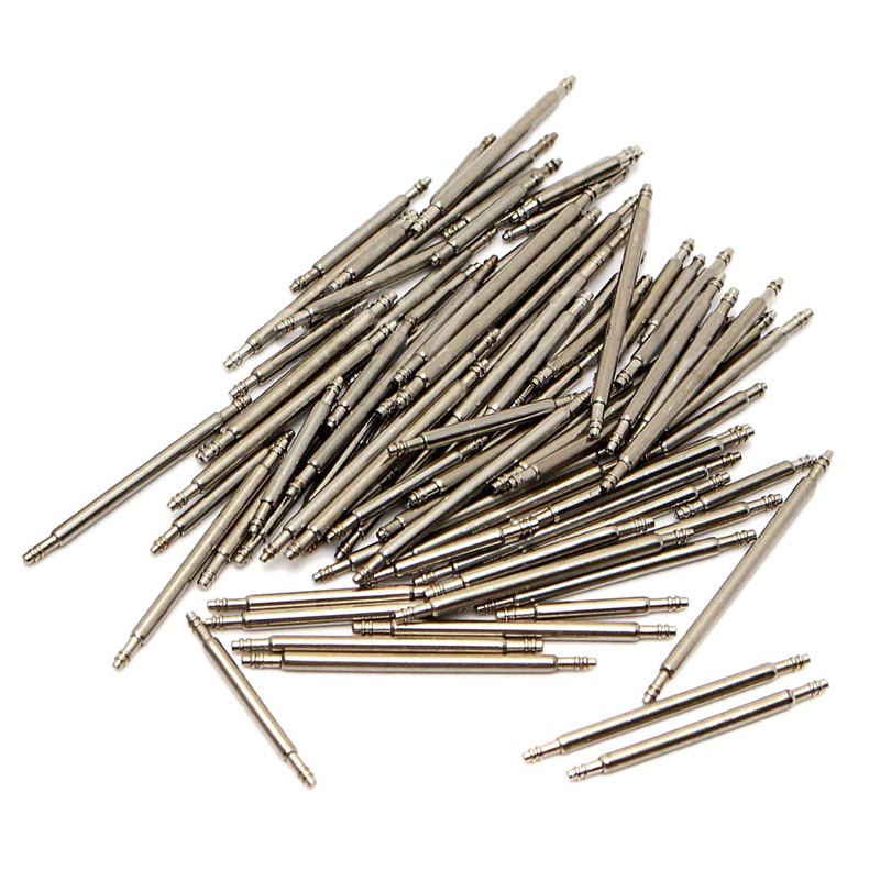 108pcs 8-25mm Stainless Steel Watch Band Strap Spring Bar Link Pins Remover New Silver