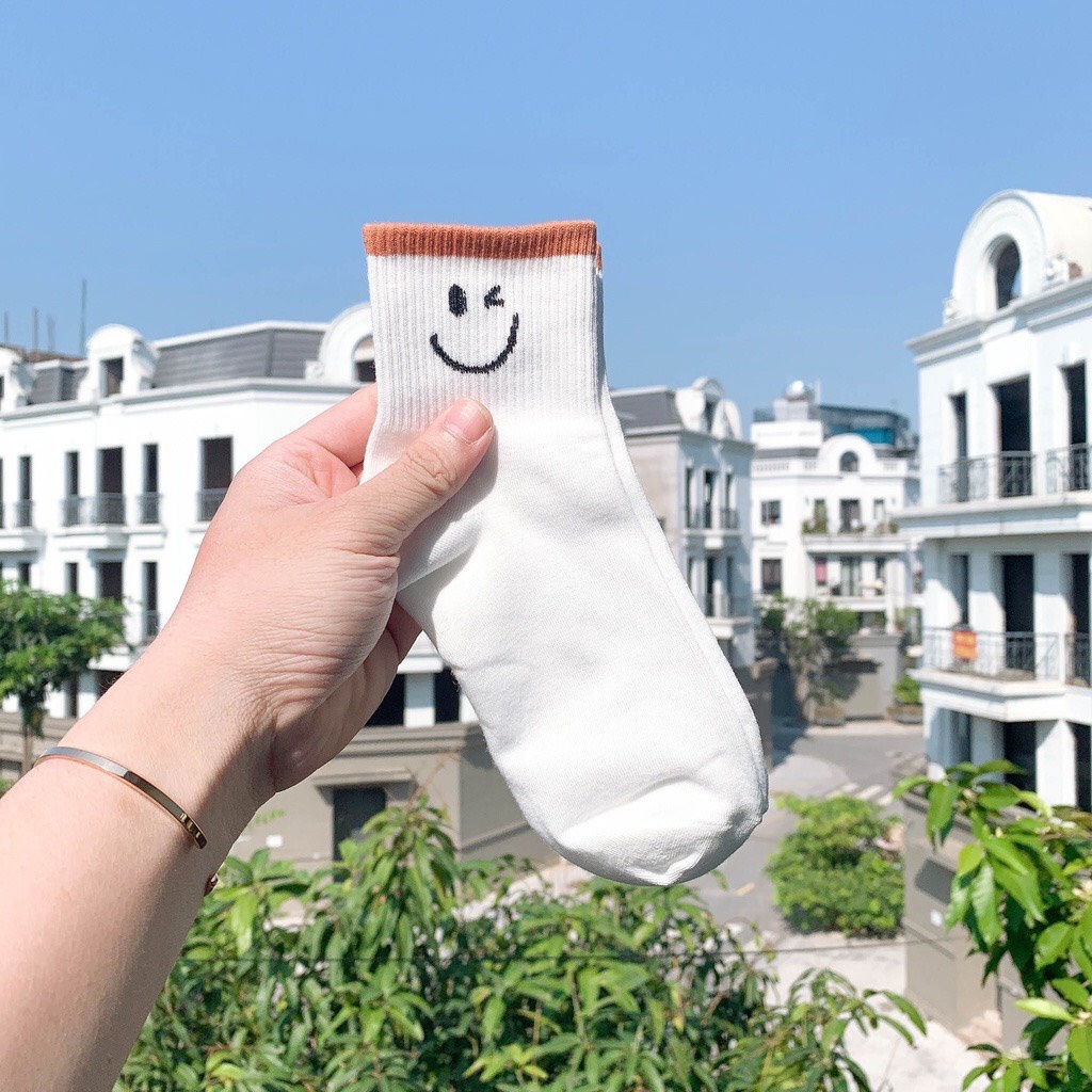 Tất cổ cao nữ, sét 3 đôi tất vớ nữ họa tiết xinh xắn đáng yêu - Cherry Shop