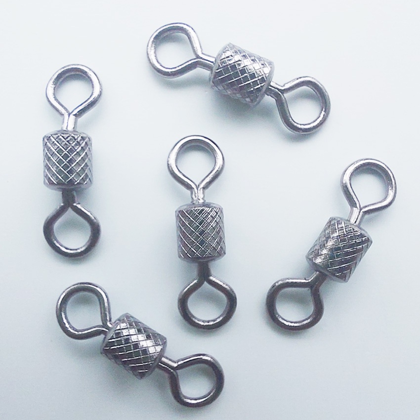 Vỉ 10 cái khóa link câu đài số 8 cao cấp chống xoắn và chịu tải lớn chất liệu thép không gỉ bền đẹp nhiều size lựa chọn