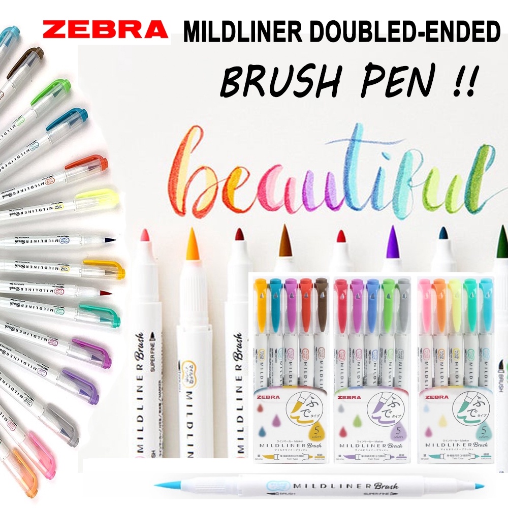 Bút Zebra Mildliner Highlighter Brush (P2/2)