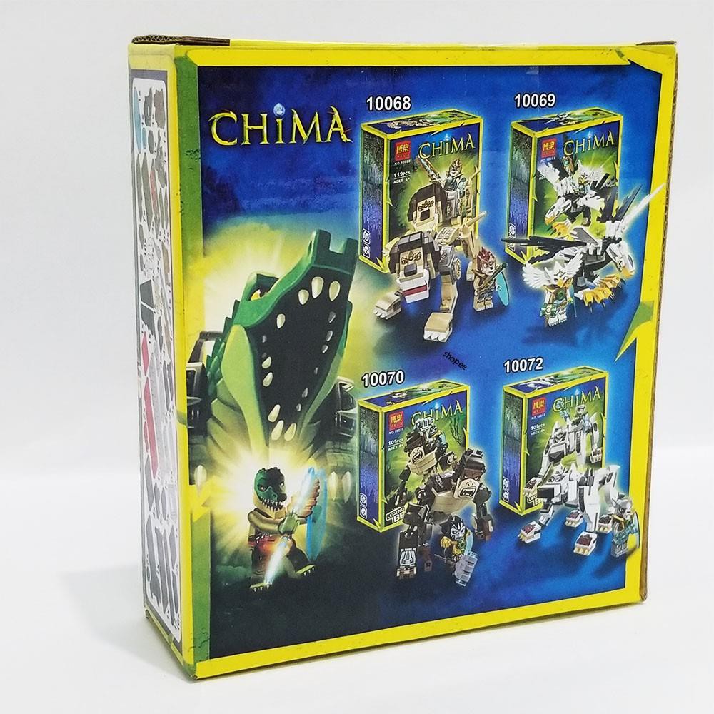 [ ĐỒ CHƠI XẾP HÌNH ] Bộ Chima cá sấu 10071 xếp hình siêu hot gồm 120 pcs