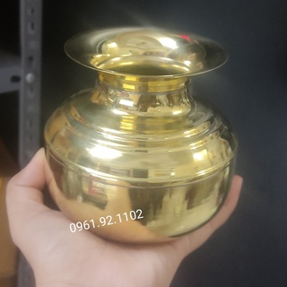 Ống nhổ bã trầu bằng đồng bán đồ đồng đồ thờ cúng phong thủy