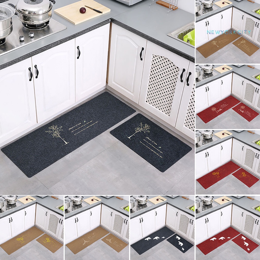 Thảm lót cửa chùi chân Mềm Mại Chống Trượt Hình Gấu Dễ Thương