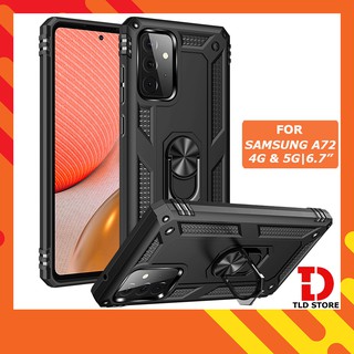 Ốp lưng Samsung A72 🔥𝐅𝐑𝐄𝐄𝐒𝐇𝐈𝐏🔥 Ốp chống sốc 2 lớp kèm nhẫn iring làm giá đỡ cho Samsung A72 5G