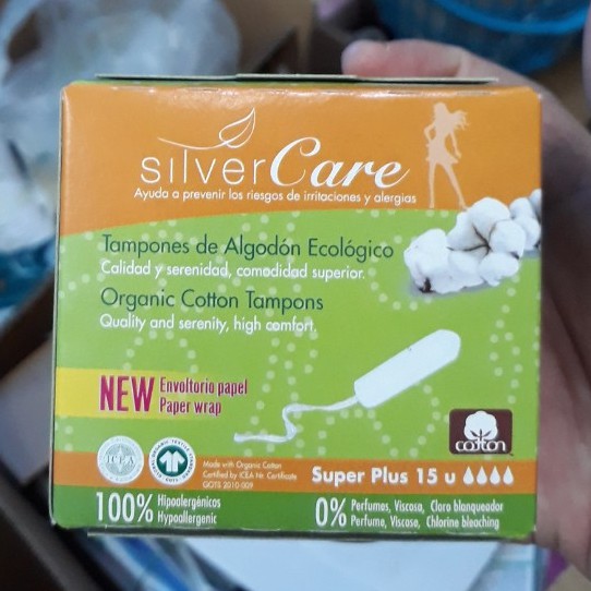 Băng Vệ Sinh Dạng Ống Tampon Hữu Cơ Organic Digatal Cotton Silvercare