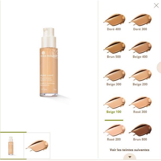 Kem nền tone sáng của Yves rocher