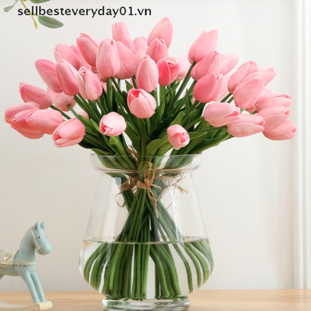 Bó Hoa tulip Giả Trang Trí Tiệc Cưới Xinh Xắn