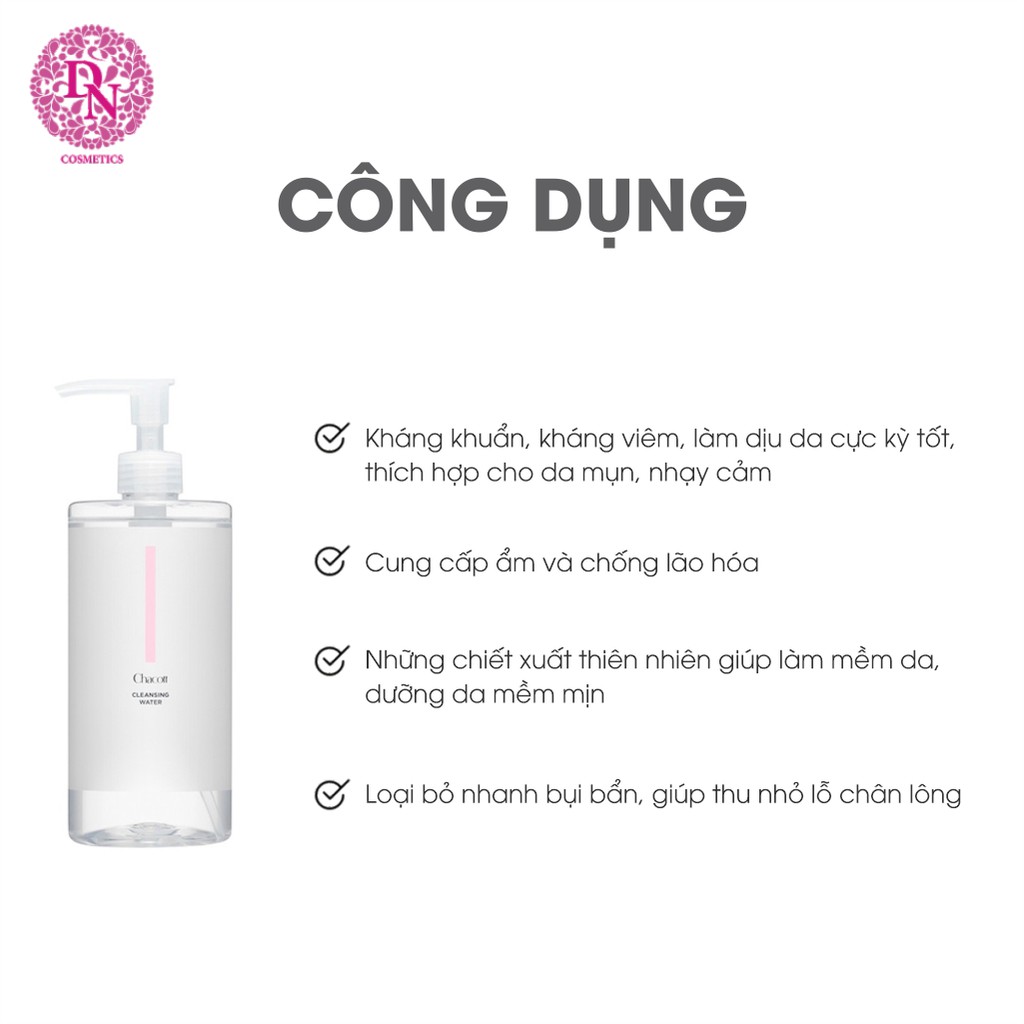 Nước tẩy trang Chacott For Professionals dạng vòi 500ml