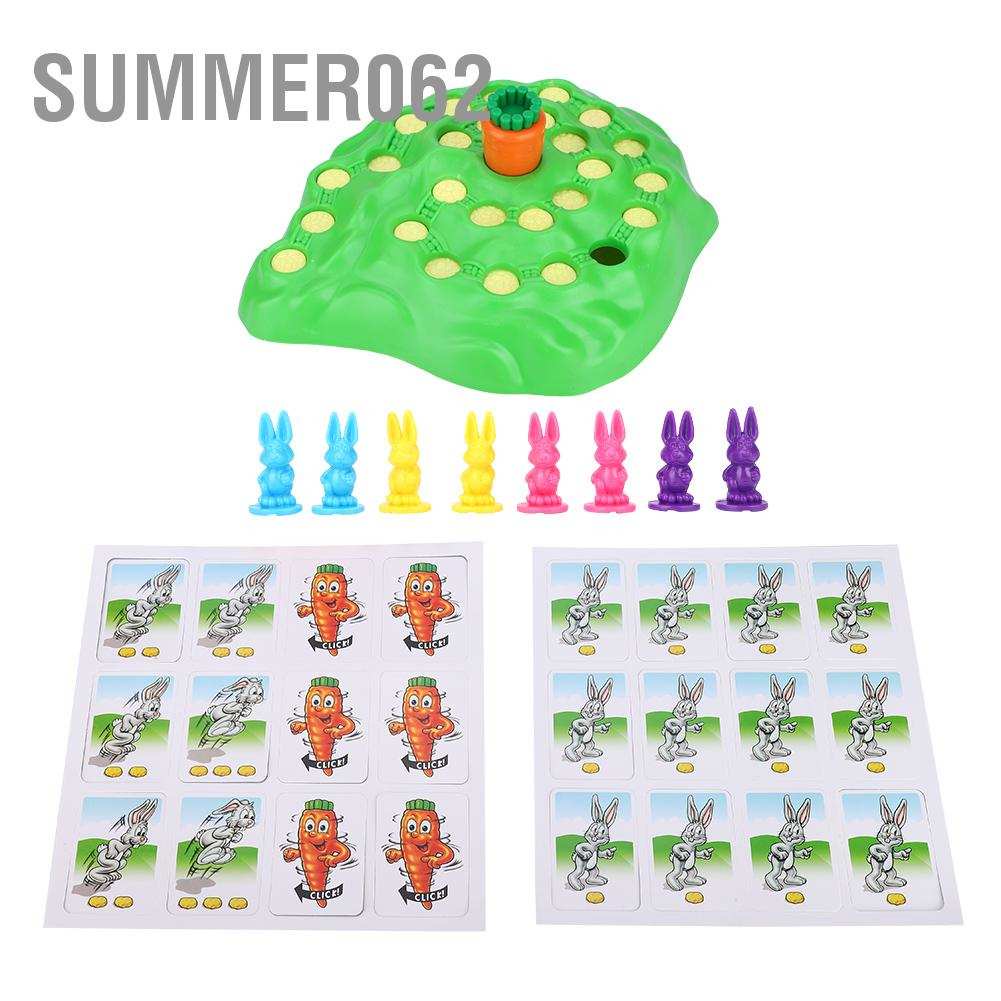 Bộ trò chơi thỏ vượt bẫy dễ thương vui nhộn dành cho trẻ em Trò chơi cha mẹ và con cái 【Summer062】